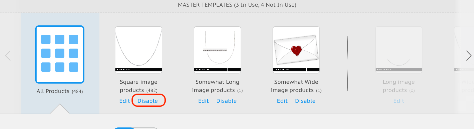 Disable master template variations in Socioh