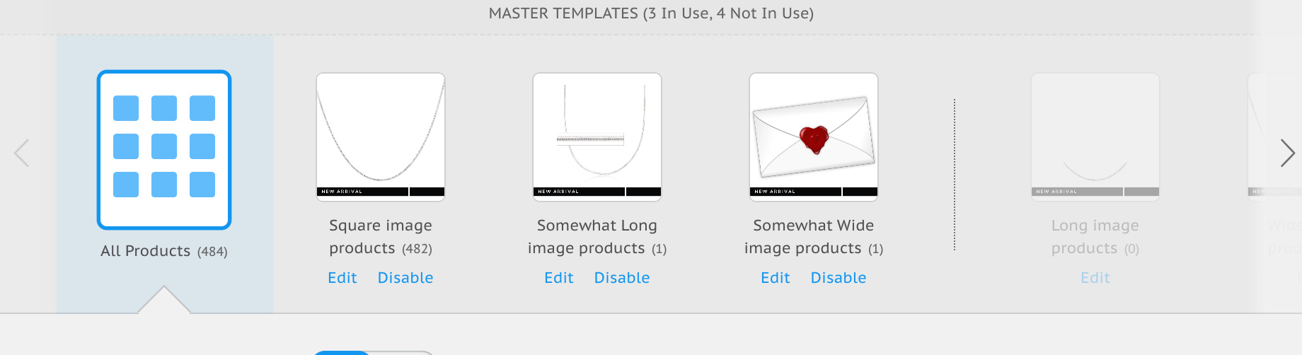 Example of Master template variations in Socioh by WHR